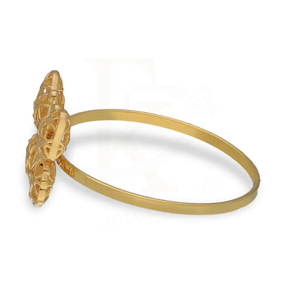 Gold Butterfly Shaped Ring 21Kt - Fkjrn21Km5401 Rings