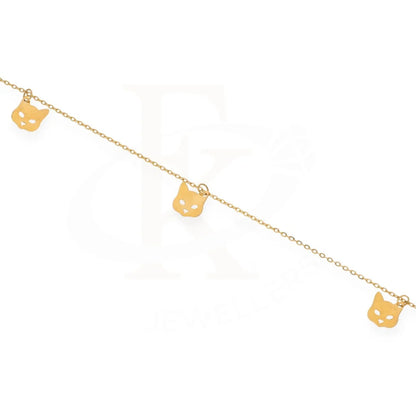 Gold Cat Shaped Bracelet 18Kt - Fkjbrl18K7813 Bracelets