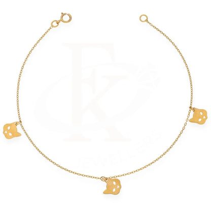 Gold Cat Shaped Bracelet 18Kt - Fkjbrl18K7813 Bracelets