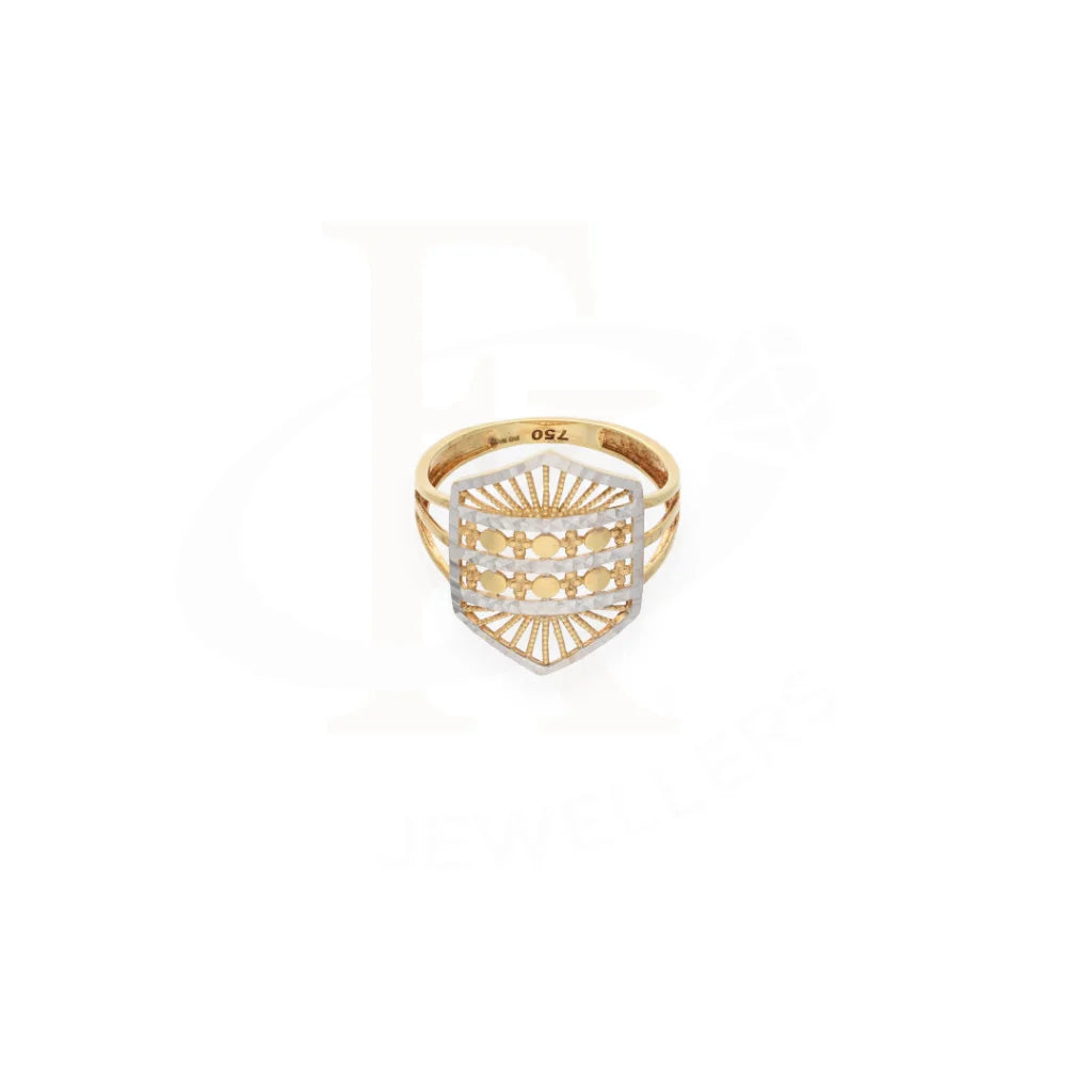 Classic Dual Tone Gold Ring 18Kt - Fkjrn18K7882 Rings