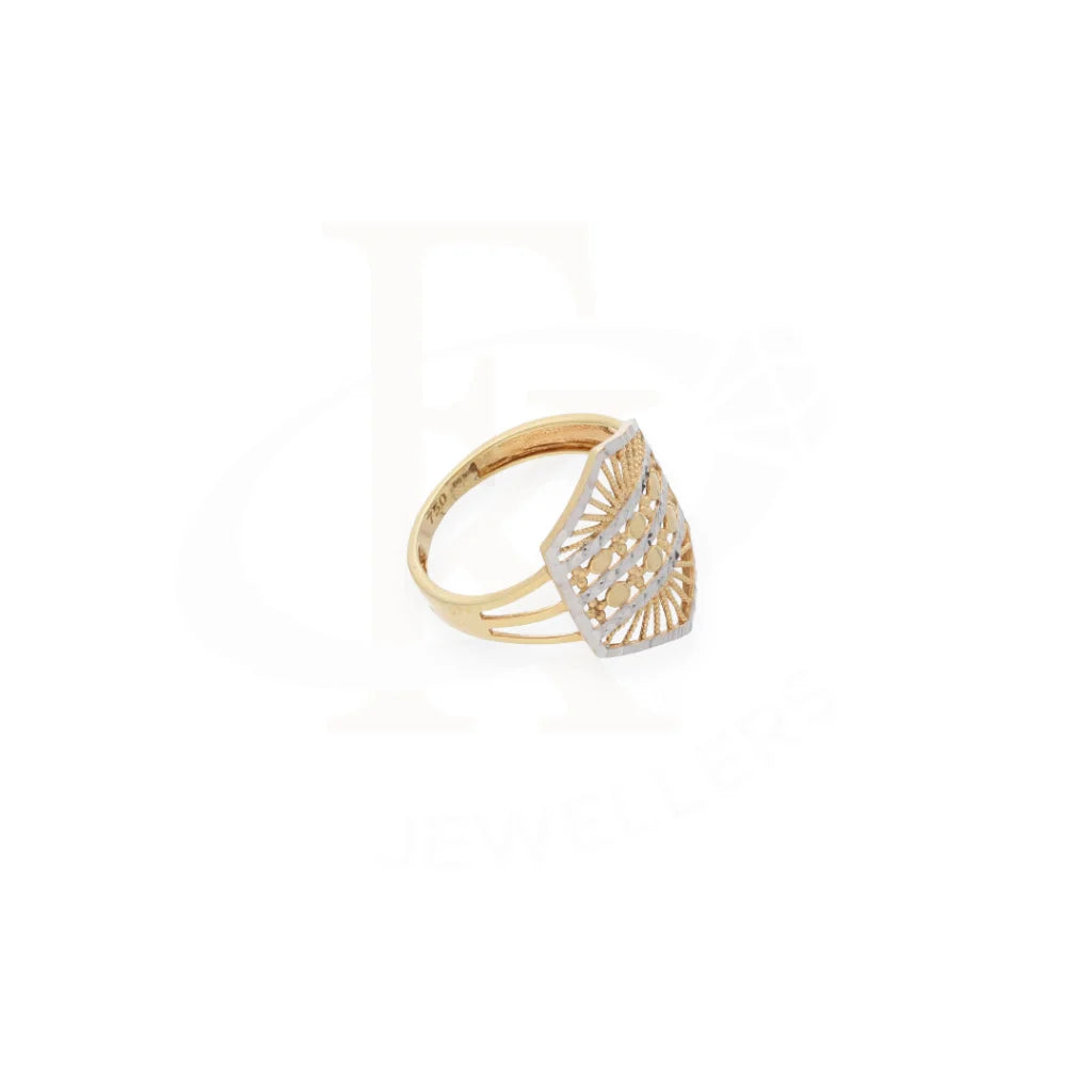 Classic Dual Tone Gold Ring 18Kt - Fkjrn18K7882 Rings