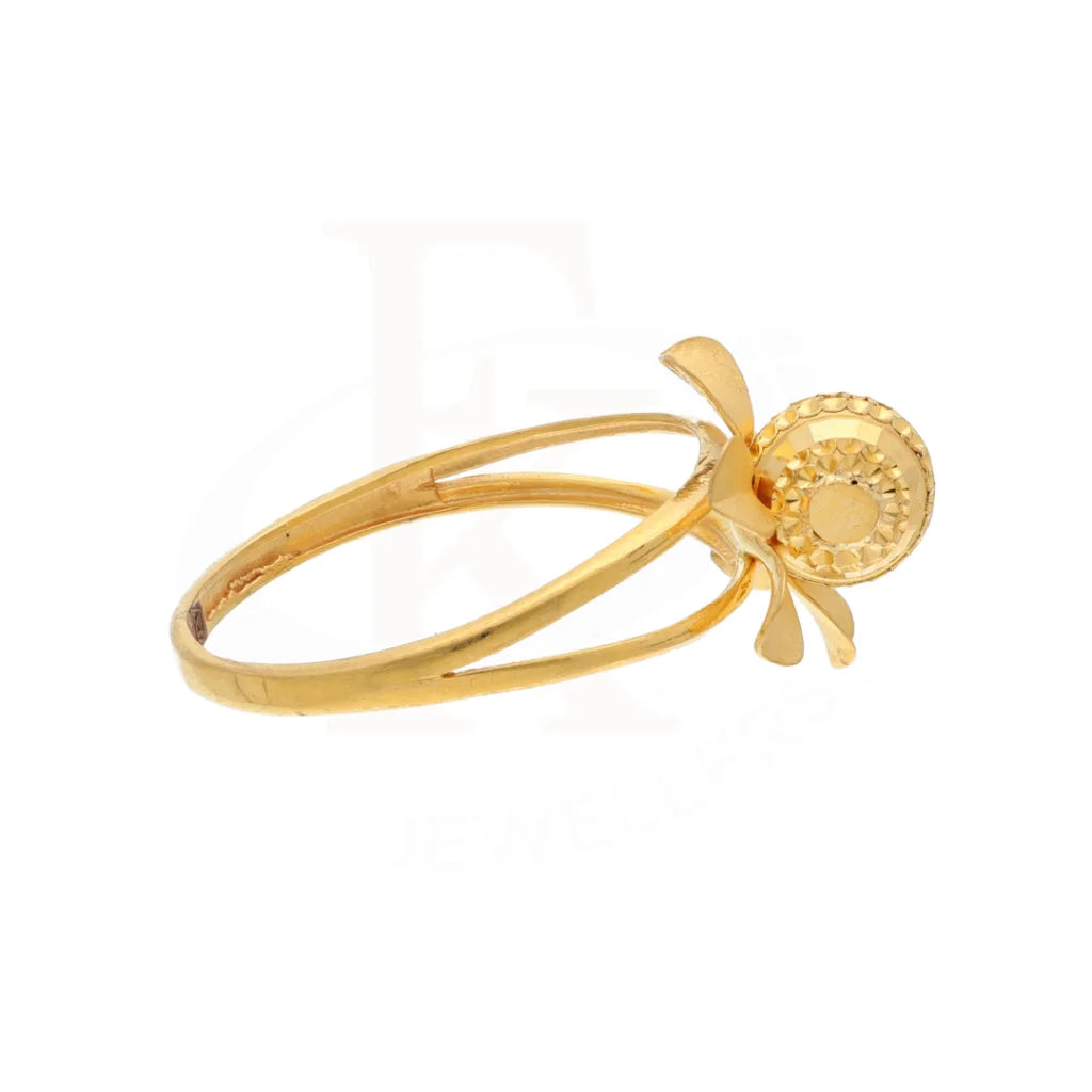 Gold Classic Flower Ring 21Kt - Fkjrn21Km8510 Rings