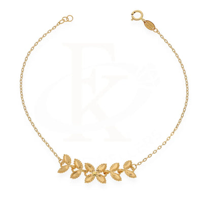 Gold Classy Oval Bracelet 21Kt - Fkjbrl21Km8200 Bracelets
