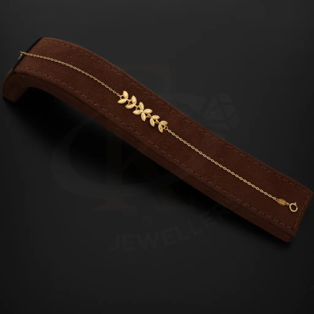 Gold Classy Oval Bracelet 21Kt - Fkjbrl21Km8200 Bracelets