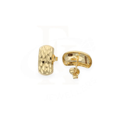 Gold Classic Shaped Earrings 18Kt - Fkjern18K8305