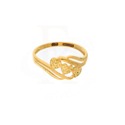 Gold Classic Triple Heart Ring 21Kt - Fkjern18Km8409 Rings