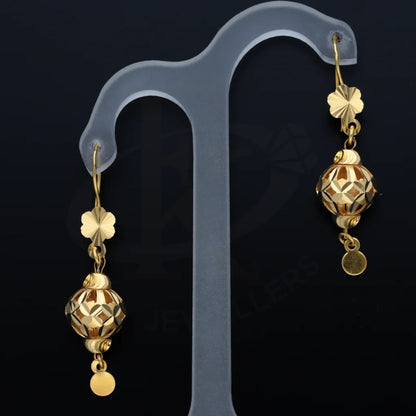 Gold Classy Earrings 21Kt - Fkjern21K7769