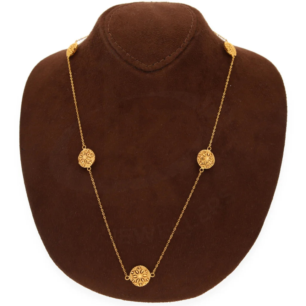 Gold Classy Necklace 21Kt - Fkjnkl21Km8187 Necklaces