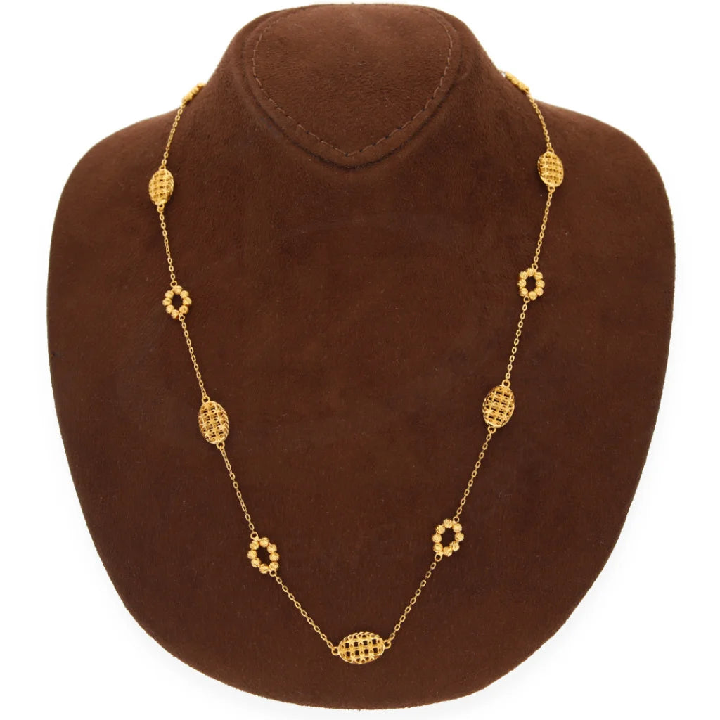 Gold Classy Necklace 21Kt - Fkjnkl21Km8188 Necklaces