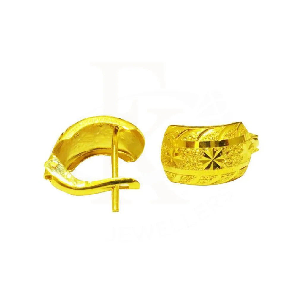 Gold Clip Earrings 18Kt - Fkjern1378