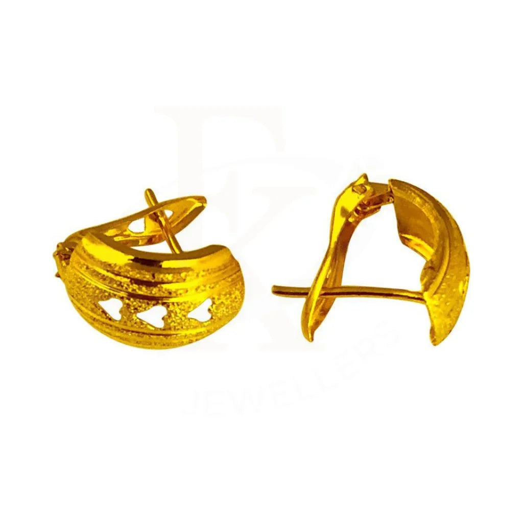 Gold Clip Earrings 18Kt - Fkjern1627