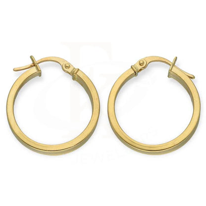 Gold Clip On Hoop Earrings 18Kt - Fkjern18K3172