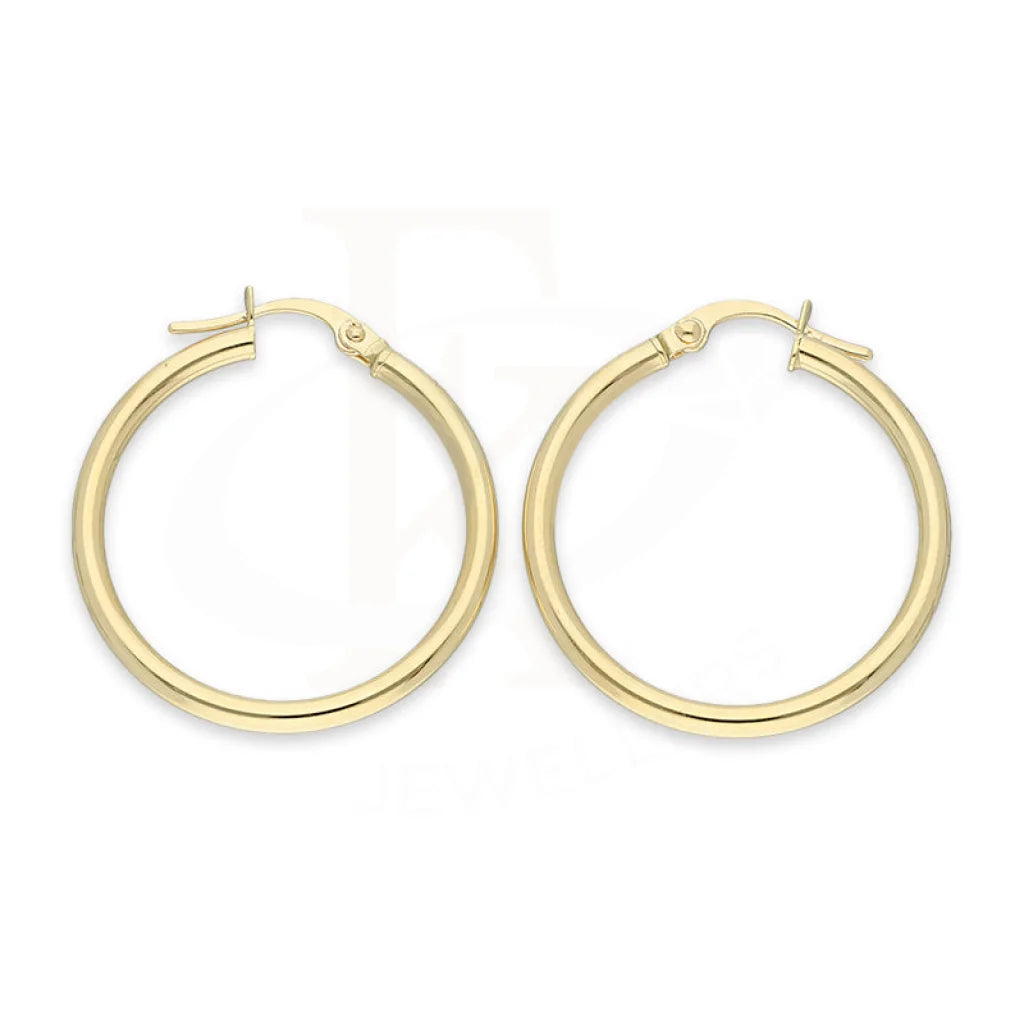 Gold Hoop Earrings 18Kt - Fkjern18K5187