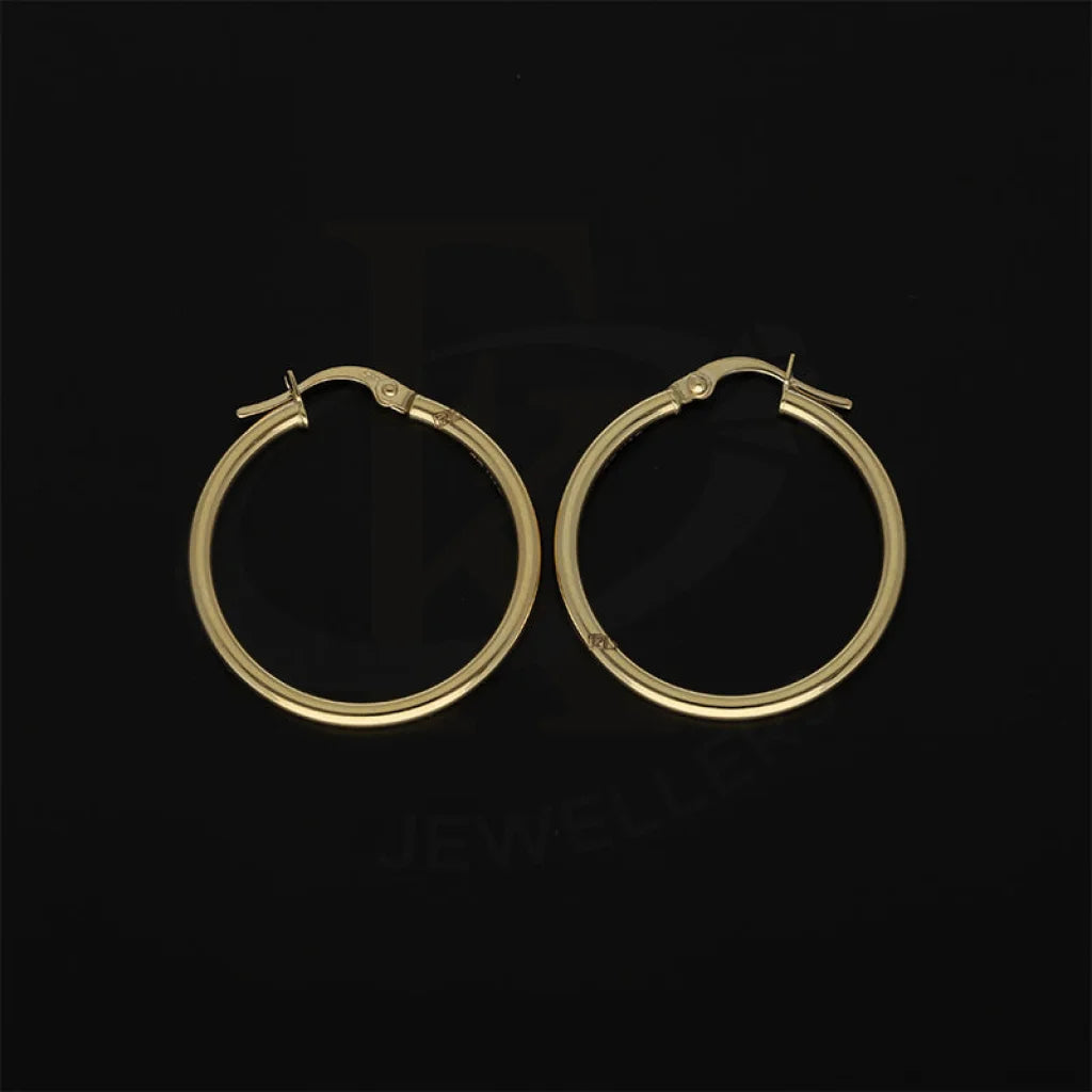 Gold Hoop Earrings 18Kt - Fkjern18K5187