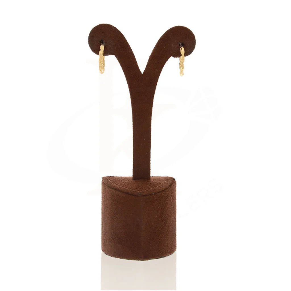 أقراط دائرية من الذهب عيار ١٨ قيراطًا - Fkjern18K18