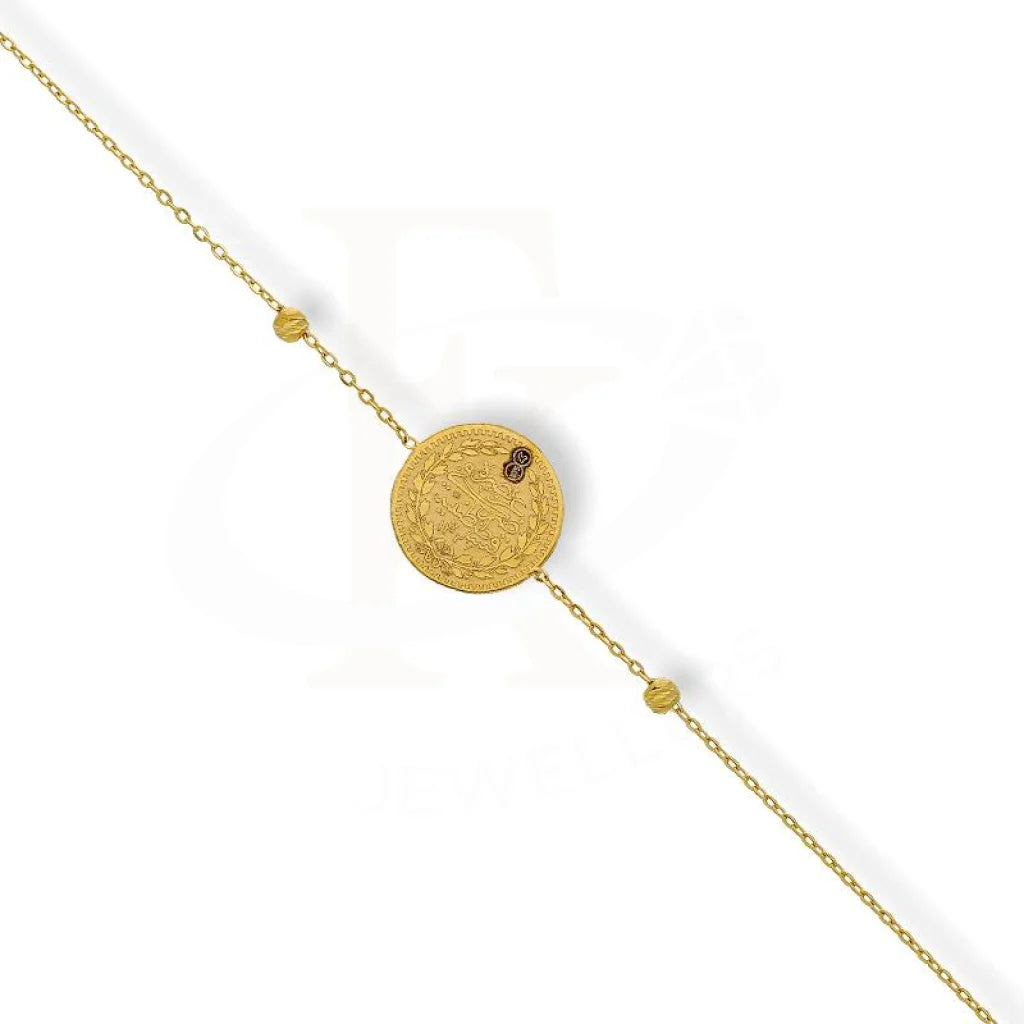 Gold Coin Bracelet 21Kt - Fkjbrl21K2243 Bracelets