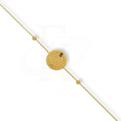 Gold Coin Bracelet 21Kt - Fkjbrl21K2243 Bracelets