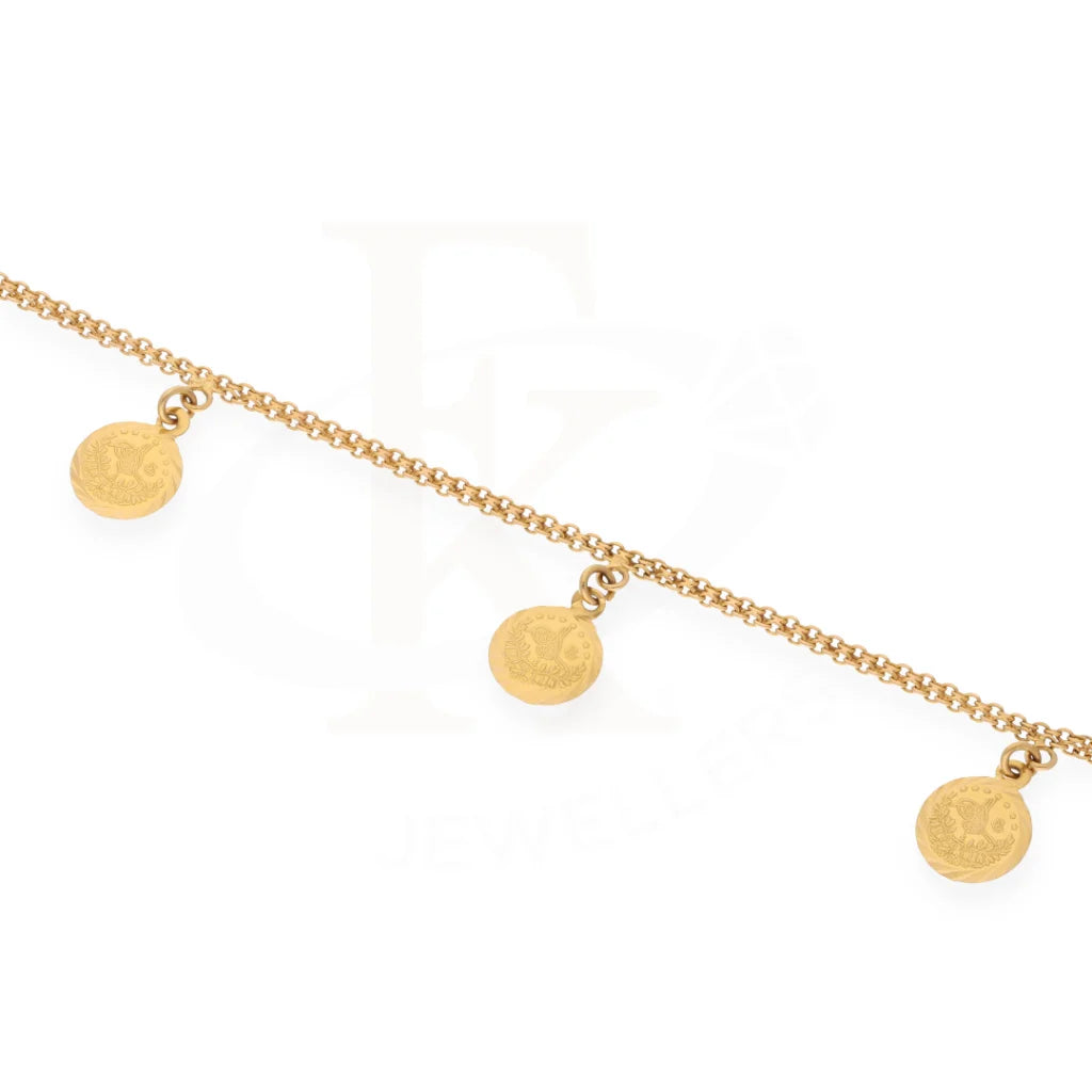 Gold Coin Shaped Bracelet 18Kt - Fkjbrl18K7803 Bracelets