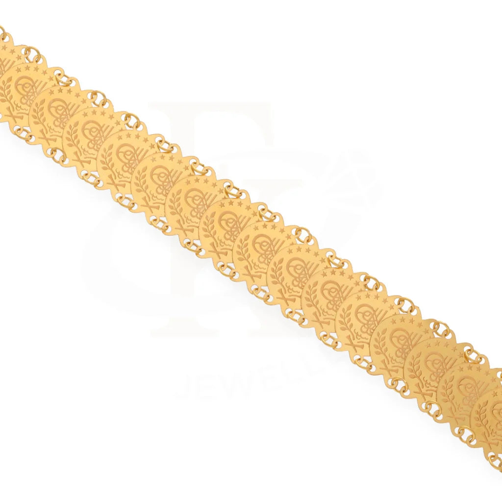 Gold Coins Bracelet 21Kt - Fkjbrl21Km8162 Bracelets