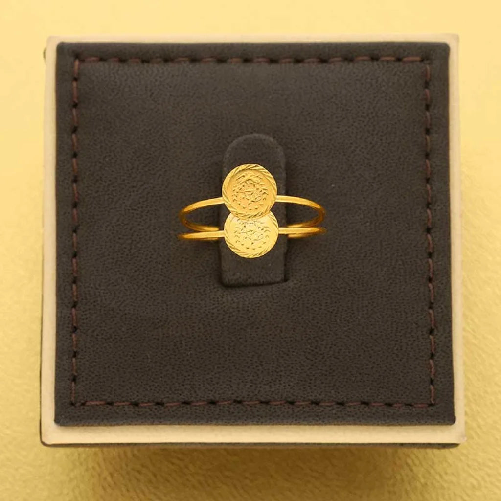 Gold Coins Ring 21Kt - Fkjrn21K3394 Rings