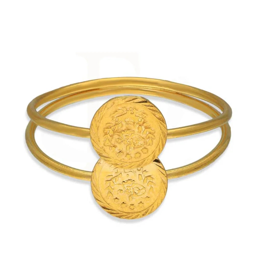 Gold Coins Ring 21Kt - Fkjrn21K3394 Rings