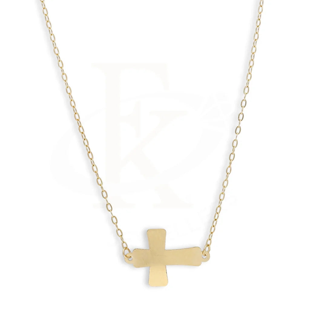 Gold Cross Necklace 18Kt - Fkjnkl18Km5367 Necklaces