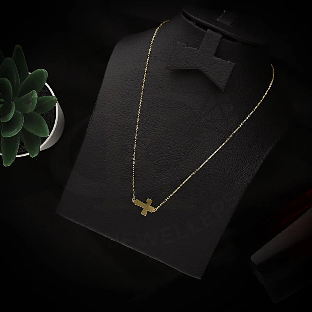 Gold Cross Necklace 18Kt - Fkjnkl18Km5367 Necklaces