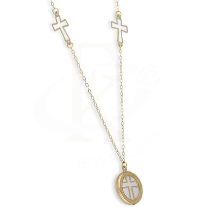 Gold Cross Necklace 18Kt - Fkjnkl18Km5368 Necklaces