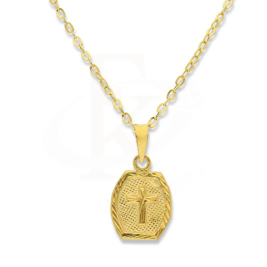 Gold Cross Necklace 18Kt - Fkjnkl1995 Necklaces