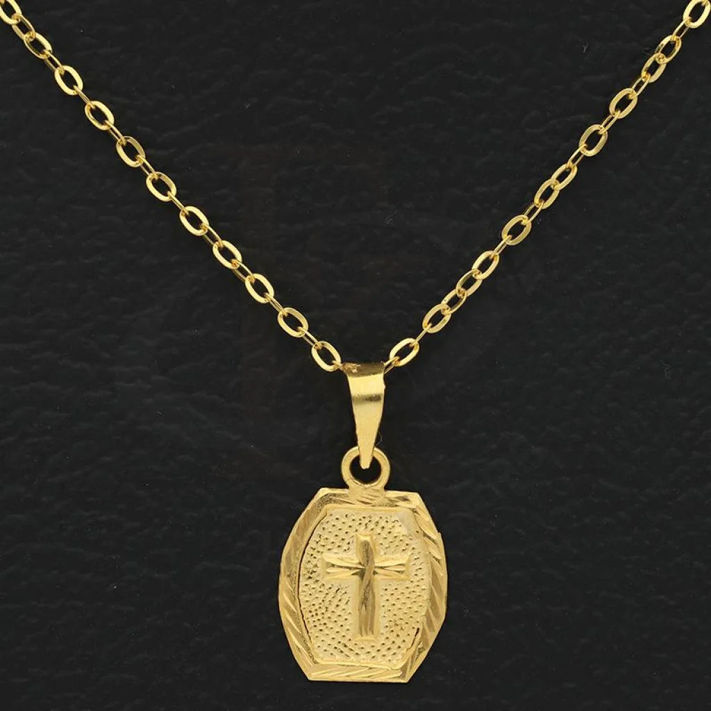 Gold Cross Necklace 18Kt - Fkjnkl1995 Necklaces