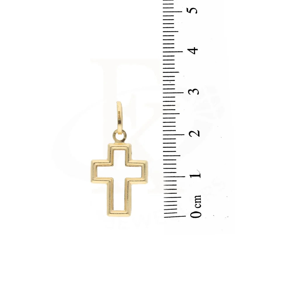 Gold Cross Shaped Pendant 18Kt - Fkjpnd18K2349 Pendants