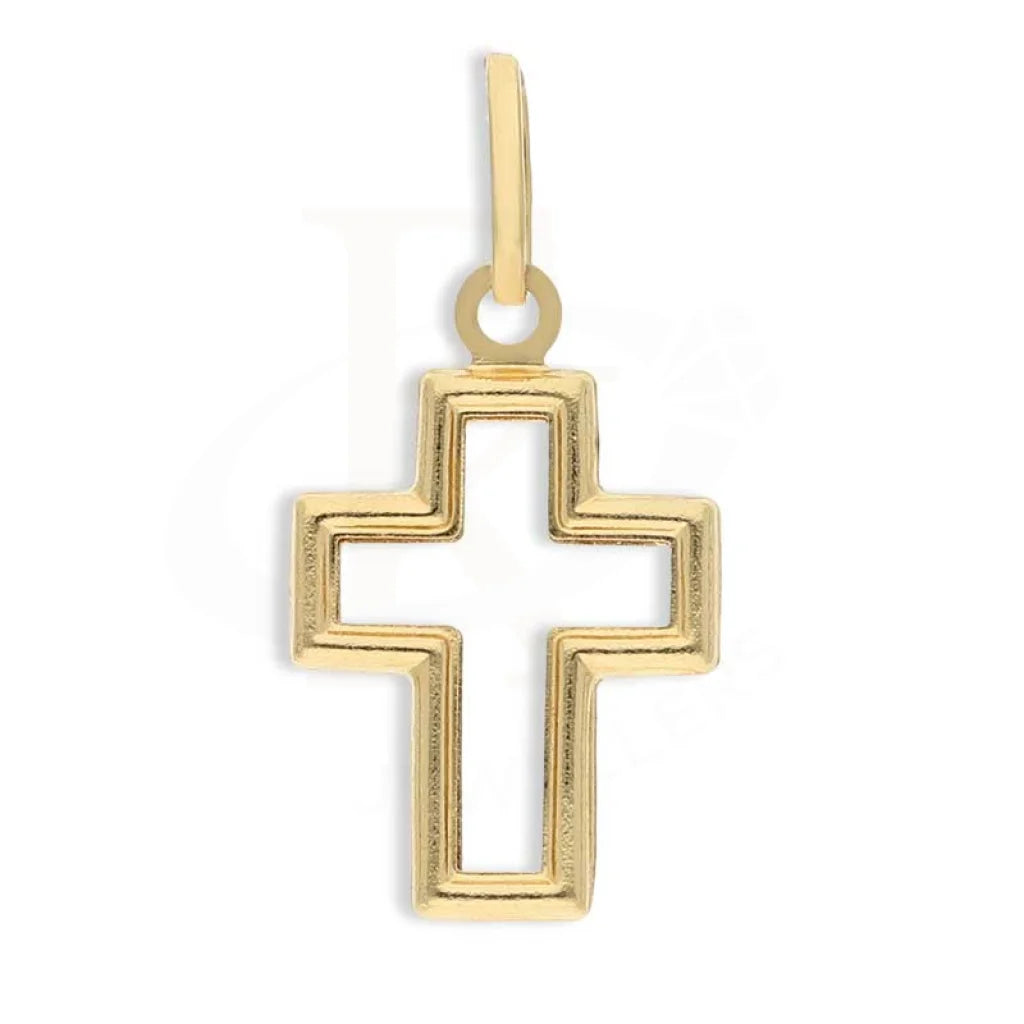 Gold Cross Shaped Pendant 18Kt - Fkjpnd18K2349 Pendants