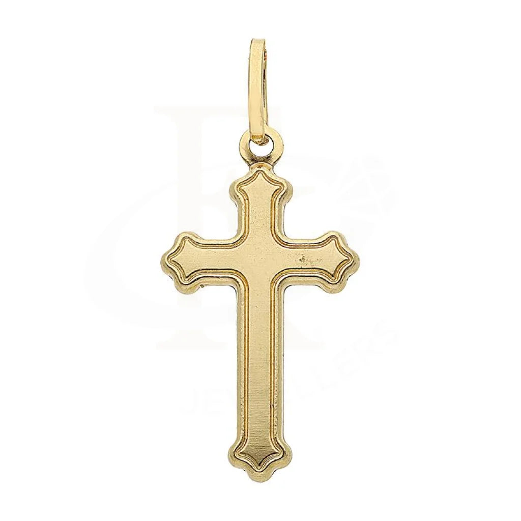 Gold Cross Shaped Pendant 18Kt - Fkjpnd18K2416 Pendants