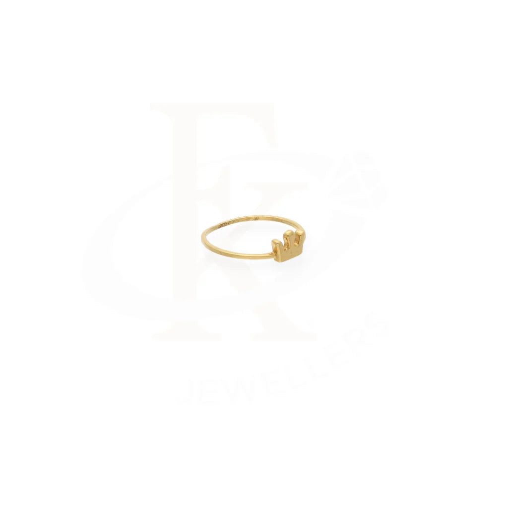 Gold Crown Shaped Ring 18Kt - Fkjrn18K7884 Rings