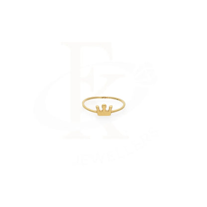 Gold Crown Shaped Ring 18Kt - Fkjrn18K7884 Rings