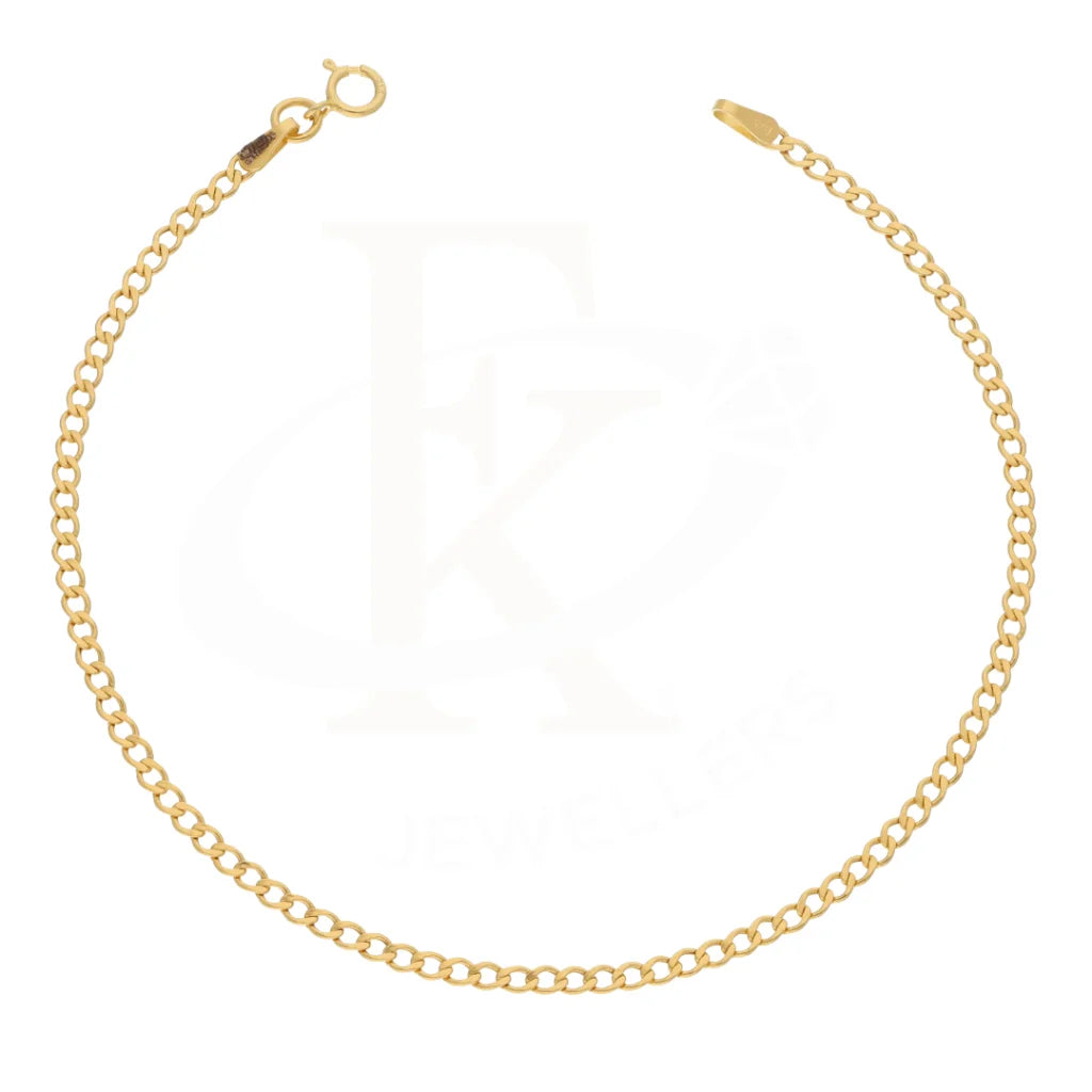 Gold Curb Bracelet 21Kt - Fkjbrl21Km8367 Bracelets