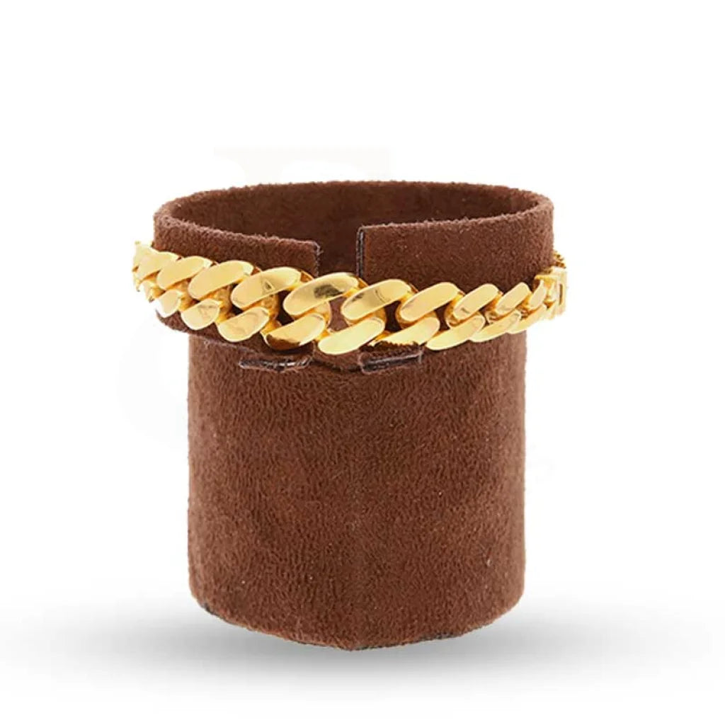 Gold Curb Mens Bracelet 21Kt - Fkjbrl21K2933 Bracelets