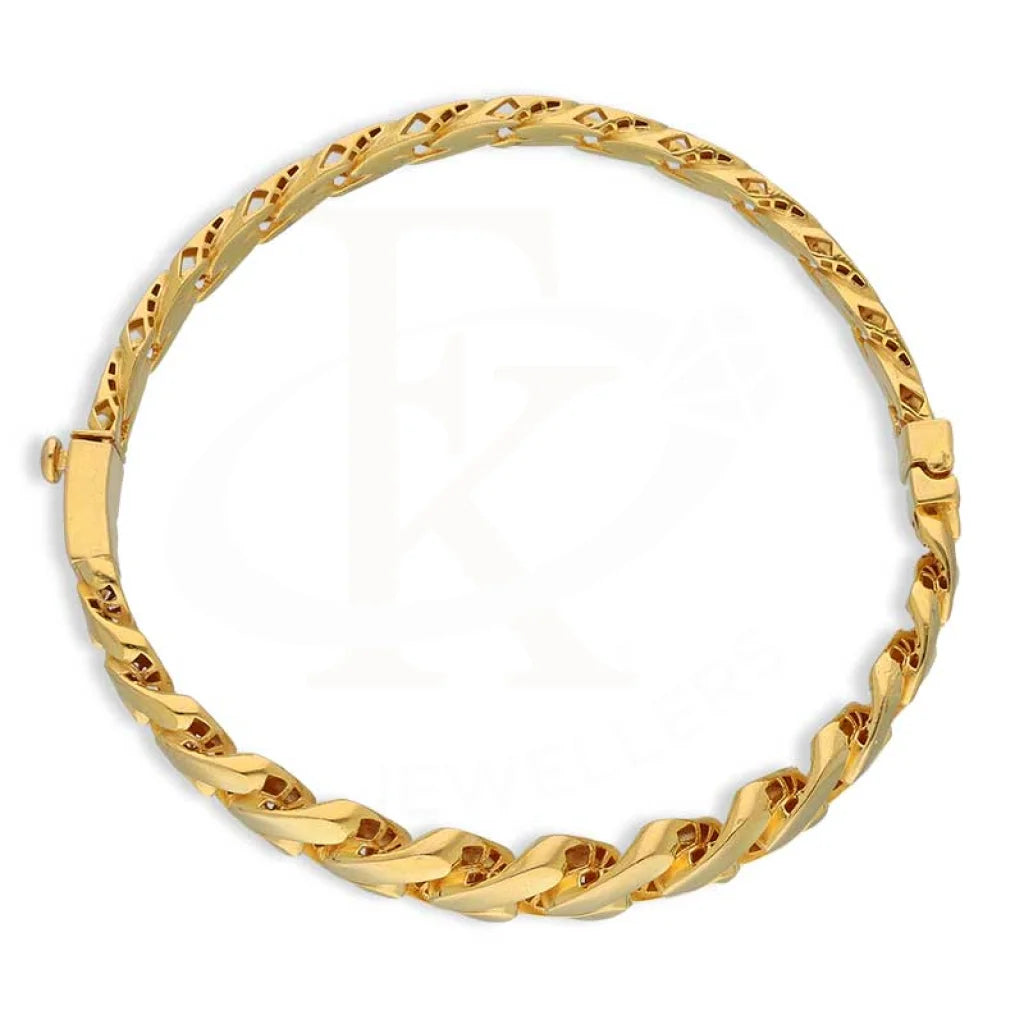 Gold Curb Mens Bracelet 21Kt - Fkjbrl21K2933 Bracelets