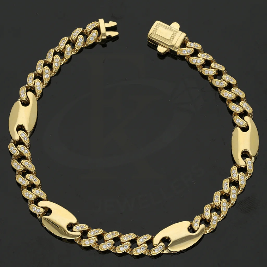 Gold Curb Bracelet 18Kt - Fkjbrl18K2704 Bracelets