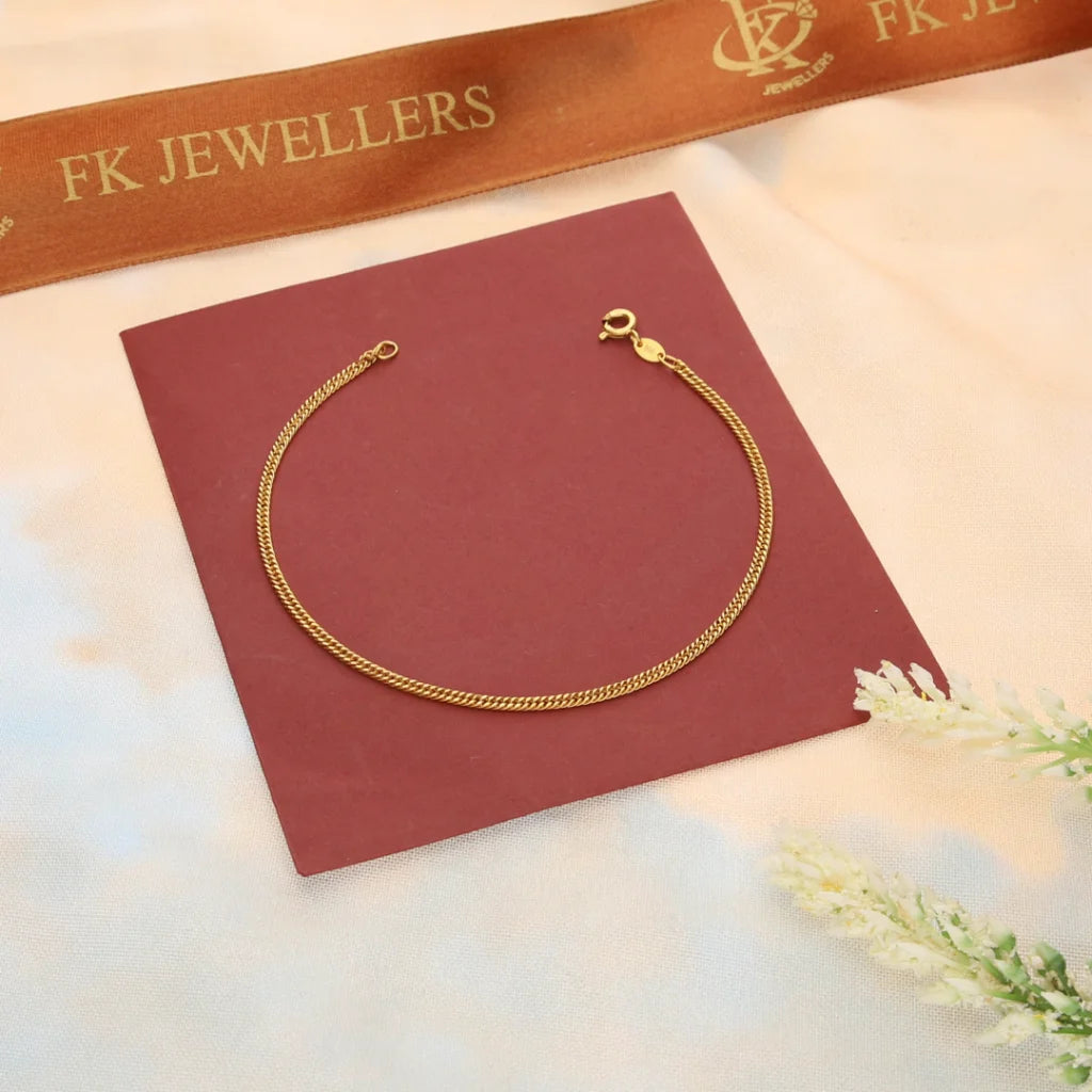 Gold Curb Bracelet 18Kt - Fkjbrl18K7351 Bracelets