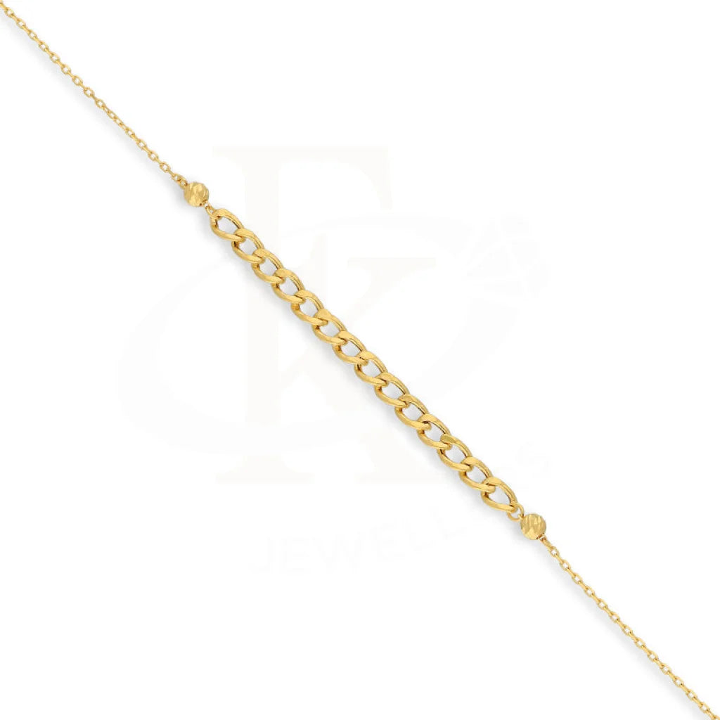 Gold Curb Bracelet 21Kt - Fkjbrl21Km5414 Bracelets