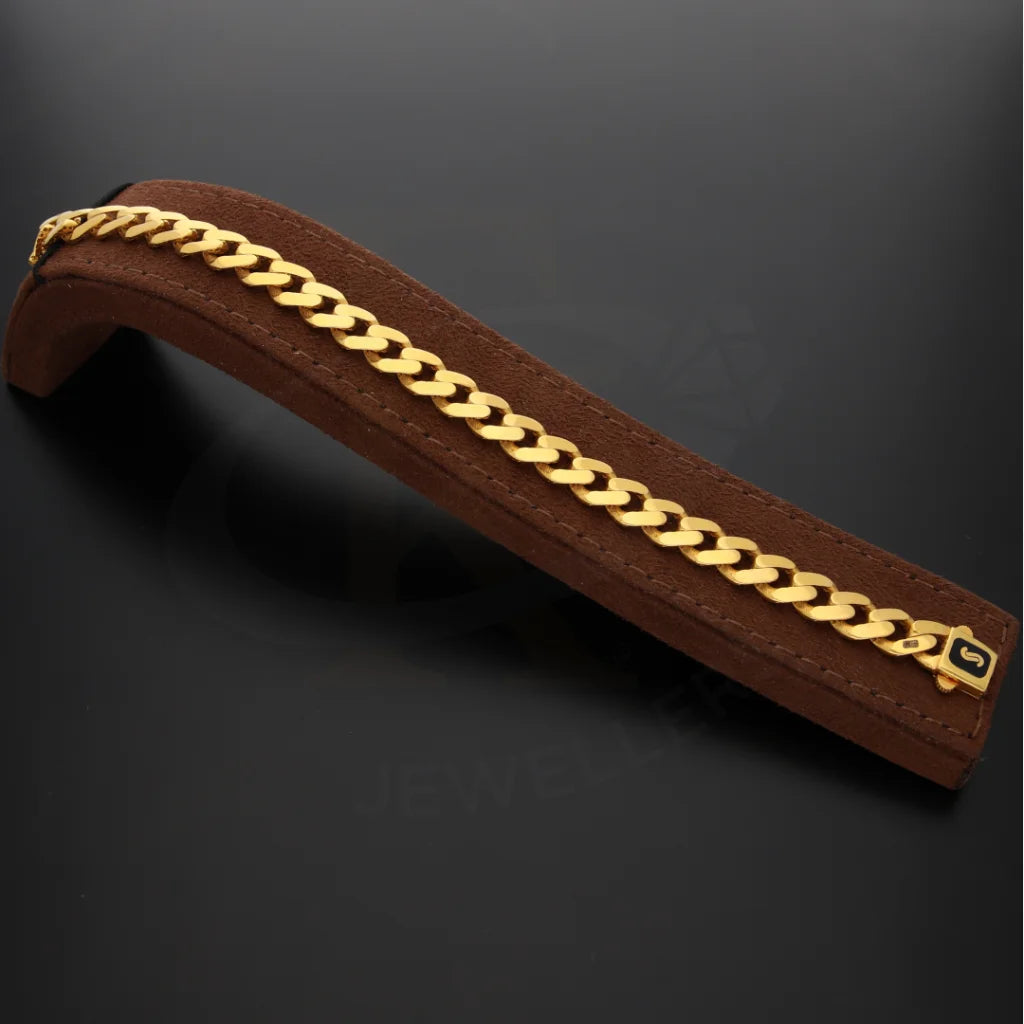 Gold Curb Bracelet 21Kt - Fkjbrl21Km8147 Bracelets