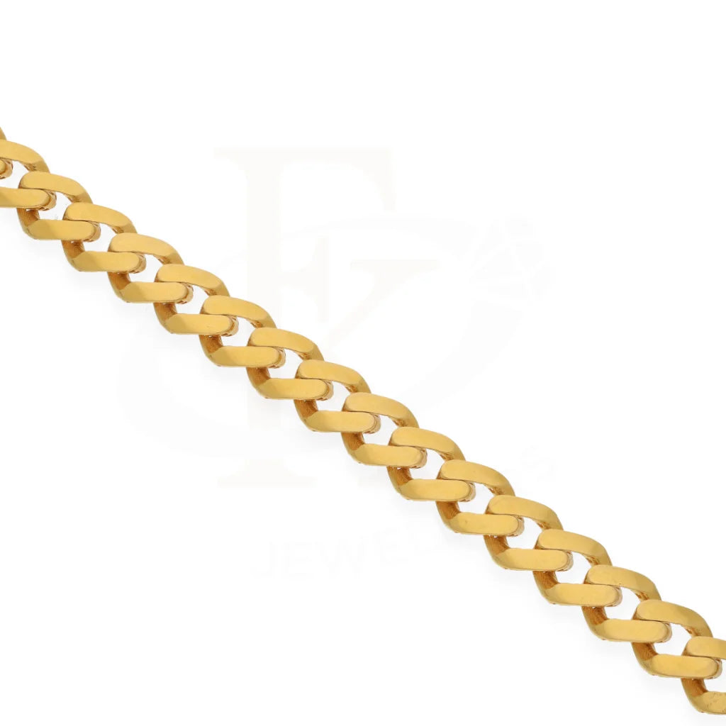 Gold Curb Bracelet 21Kt - Fkjbrl21Km8147 Bracelets