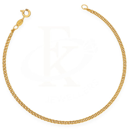 Gold Curb Bracelet 22Kt - Fkjbrl22K7518 Bracelets