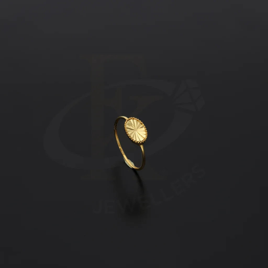 Gold Delightful Oval Ring 21Kt - Fkjrn21Km8117 Rings