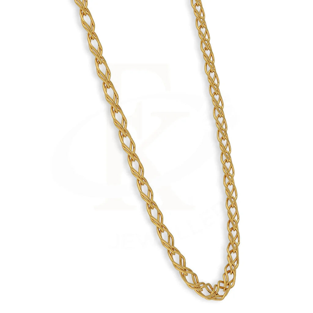 Gold Double Link Chain 22Kt - Fkjcn22K5629 Chains