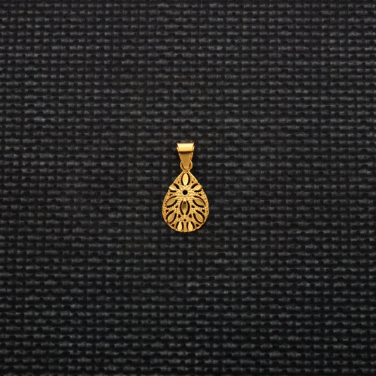 Gold Drop Pendant 21Kt - Fkjpnd21Km8216 Pendants