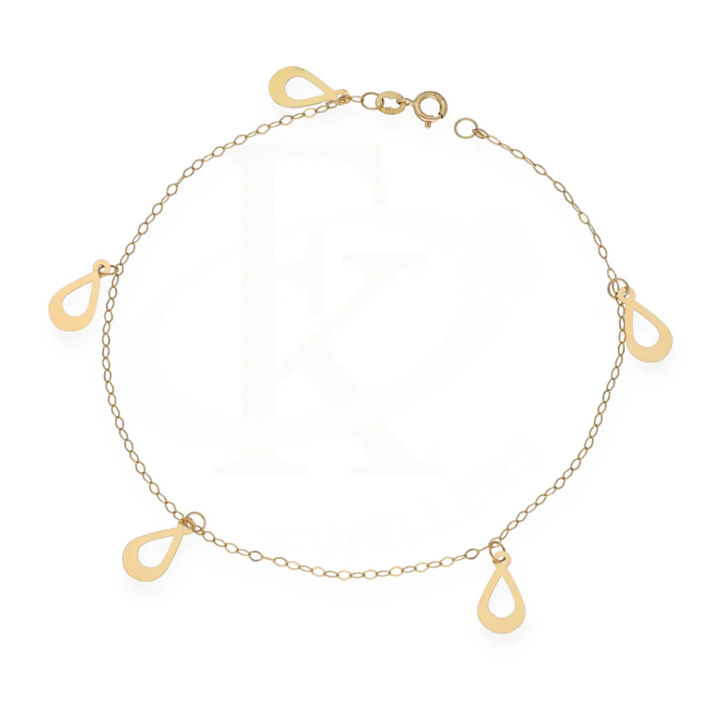 Gold Drop Shaped Bracelet 18Kt - Fkjern18K7790 Bracelets