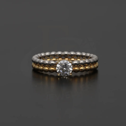 Gold Solitaire Diamond Ring 18K - Fkjrn18K7467 Rings