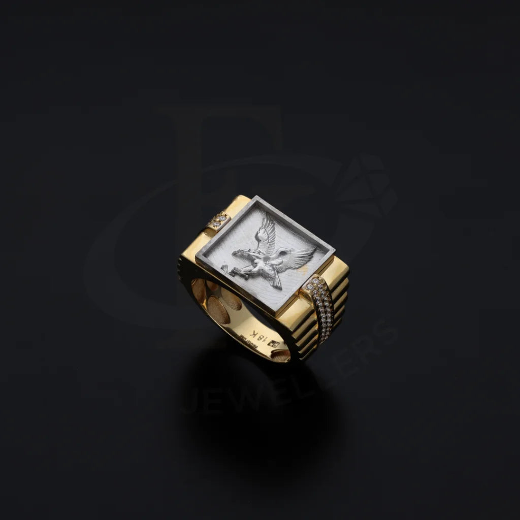 Gold Eagle Shaped Ring 18Kt - Fkjrn18K7873 Rings